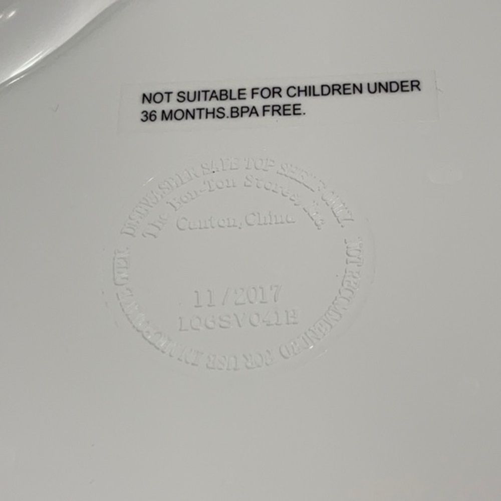 Child’s Plastic Compartment Plate Four Sections - Picture 3 of 4